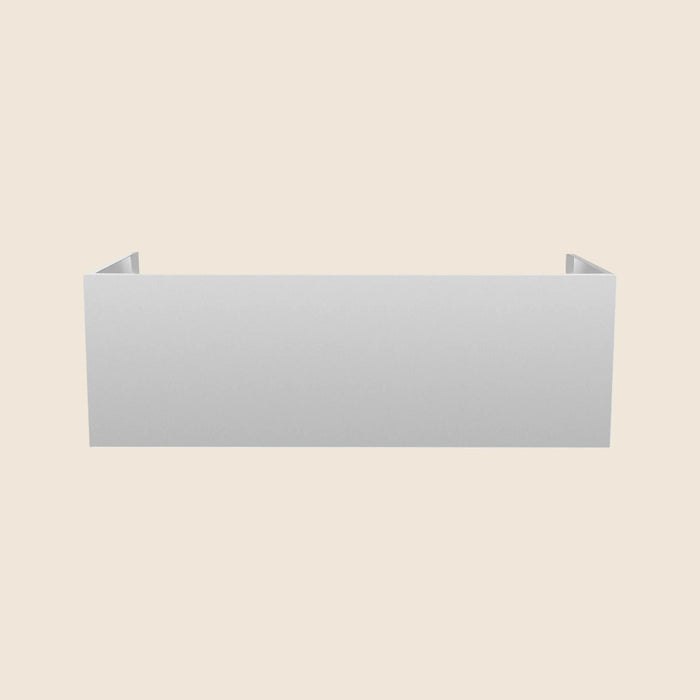 Summerset 12-Inch stainless steel duct cover for 42–72-inch outdoor vent hoods, front view