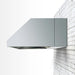 Summerset 8-Inch Vent Hood Spacer installed between a 42-inch outdoor vent hood and wall