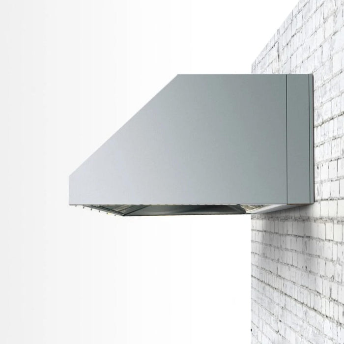 Summerset 42-Inch Outdoor Vent Hood with 4-Inch Spacer Bracket mounted against wall