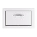 TrueFlame 17-inch built-in stainless steel paper towel holder with flush-mount frame and handle for outdoor kitchens.