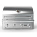 Wildfire Ember 32-inch 4-burner stainless steel built-in gas grill front view with hood closed
